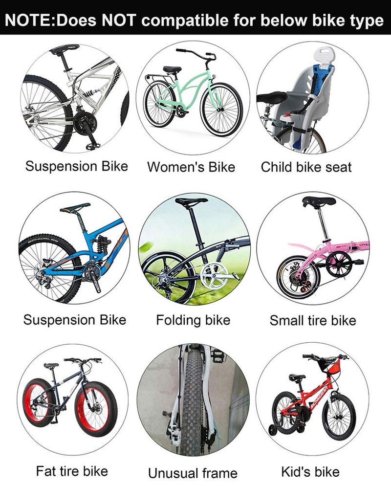 Dirza Rear Bike Rack Bicycle Cargo Rack Quick Release Adjustable Alloy Bicycle Carrier 115 lbs Capacity Easy to Install Black - Image 5